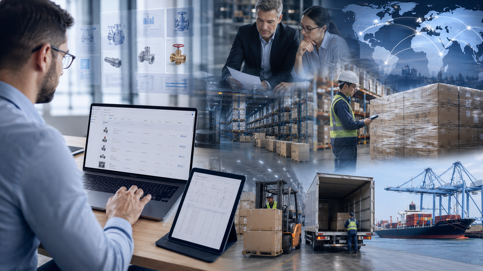Sourcing operations, industrial product review, logistics coordination, and warehouse fulfillment support
